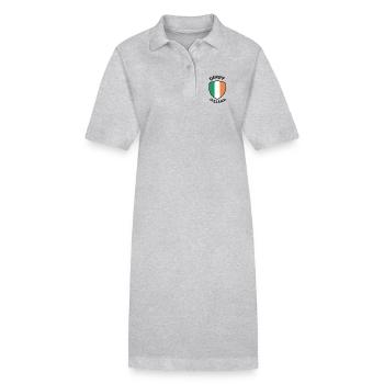 Conception du bouclier d’Irlande de Derry - Robe polo bio PAIGER Stanley/Stella Femme - gris chiné - Devant