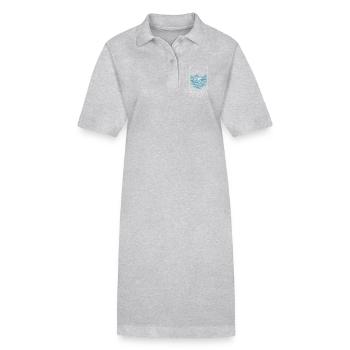 Lever de soleil au lac Wolfgang - Robe polo bio PAIGER Stanley/Stella Femme - gris chiné - Devant