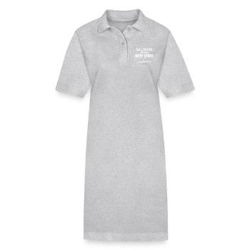Salzburg ist wie New York - Stanley/Stella Frauen Bio-Polokleid PAIGER - Grau meliert - Vorne