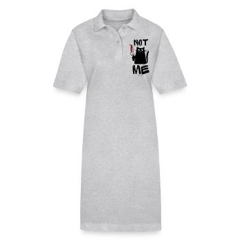 NOT ME! - Stanley/Stella PAIGER Organic Women’s Polo Dress - heather grey - Front