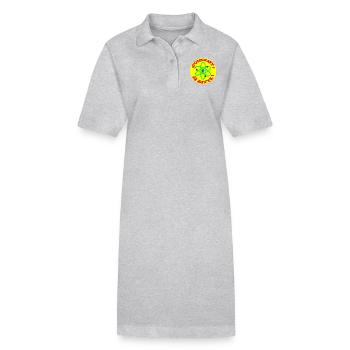 atomkraft ja bitte - Stanley/Stella Frauen Bio-Polokleid PAIGER - Grau meliert - Vorne