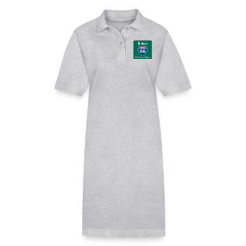 Route 66 Tee Shirt - Stanley/Stella PAIGER Organic Women’s Polo Dress - heather grey - Front