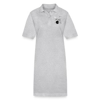 Drums argent - Robe polo bio PAIGER Stanley/Stella Femme - gris chiné - Devant