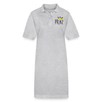 prinz - Stanley/Stella Frauen Bio-Polokleid PAIGER - Grau meliert - Vorne