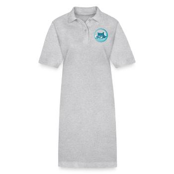Surfer / Surfen: Best Surfer - Stanley/Stella Frauen Bio-Polokleid PAIGER - Grau meliert - Vorne