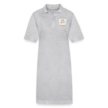 Trainer aus Leidenschaft - Stanley/Stella Frauen Bio-Polokleid PAIGER - Grau meliert - Vorne