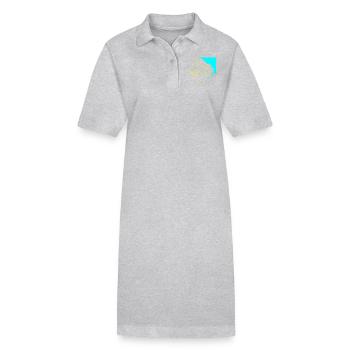 Buenos Aires - Robe polo bio PAIGER Stanley/Stella Femme - gris chiné - Devant