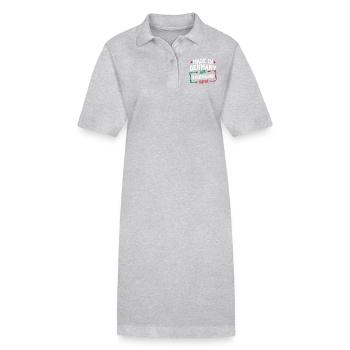 Italienischer Junge - Stanley/Stella Frauen Bio-Polokleid PAIGER - Grau meliert - Vorne