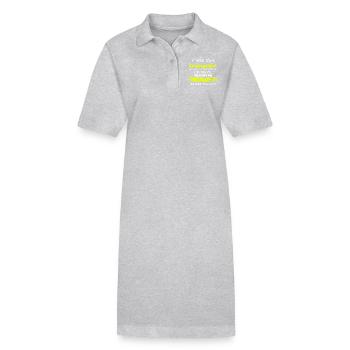 Was im Kindergarten passiert... - Stanley/Stella Frauen Bio-Polokleid PAIGER - Grau meliert - Vorne