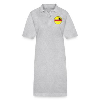Frohe Ostern 3c - Stanley/Stella Frauen Bio-Polokleid PAIGER - Grau meliert - Vorne