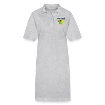 Schneckenmann - durch die Kraft des Schleims - Stanley/Stella Frauen Bio-Polokleid PAIGER - Grau meliert - Vorne