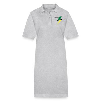 Team Bolt - Stanley/Stella Frauen Bio-Polokleid PAIGER - Grau meliert - Vorne