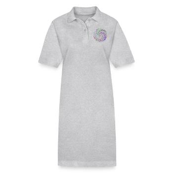 Dinge - Stanley/Stella Frauen Bio-Polokleid PAIGER - Grau meliert - Vorne