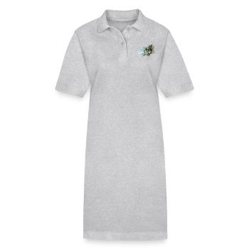 Costa Rica - Stanley/Stella Frauen Bio-Polokleid PAIGER - Grau meliert - Vorne
