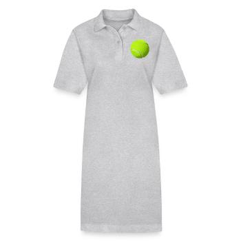 Tennisball - Stanley/Stella Frauen Bio-Polokleid PAIGER - Grau meliert - Vorne