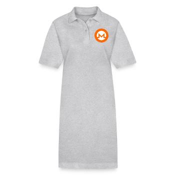 monero - Robe polo bio PAIGER Stanley/Stella Femme - gris chiné - Devant
