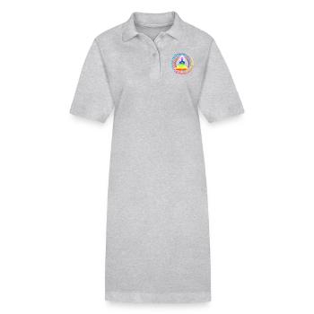 Yoga Lotus Chakra Meditation I - Stanley/Stella Frauen Bio-Polokleid PAIGER - Grau meliert - Vorne