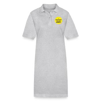 lustiges laufe mit Solarenergie-Design - Stanley/Stella Frauen Bio-Polokleid PAIGER - Grau meliert - Vorne