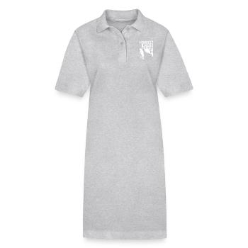Gravity Never Heard Rock Climbing - Robe polo bio PAIGER Stanley/Stella Femme - gris chiné - Devant