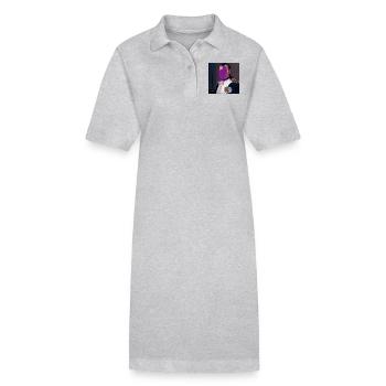 Graffiti Napoléon - Robe polo bio PAIGER Stanley/Stella Femme - gris chiné - Devant