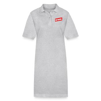OK WOW. Idées cadeaux Cool Shirts Textes été - Robe polo bio PAIGER Stanley/Stella Femme - gris chiné - Devant
