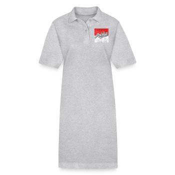 Pologne - Robe polo bio PAIGER Stanley/Stella Femme - gris chiné - Devant