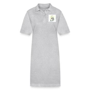 Fliegenpils - Stanley/Stella Frauen Bio-Polokleid PAIGER - Grau meliert - Vorne