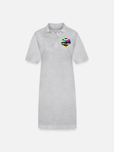 Testbild - LVN - Stanley/Stella Frauen Bio-Polokleid PAIGER - Grau meliert