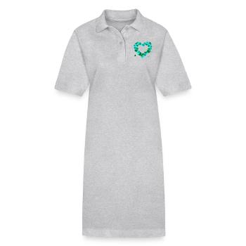 Herz aus Herzen - Stanley/Stella Frauen Bio-Polokleid PAIGER - Grau meliert - Vorne