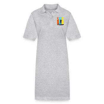 Paddling SUP - Robe polo bio PAIGER Stanley/Stella Femme - gris chiné - Devant