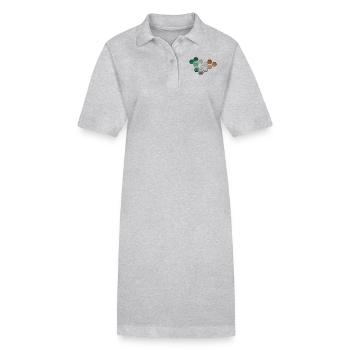 Irland - Stanley/Stella Frauen Bio-Polokleid PAIGER - Grau meliert - Vorne