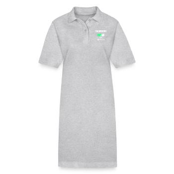Funny Charging Battery Thursday Hommes Femmes Kids - Robe polo bio PAIGER Stanley/Stella Femme - gris chiné - Devant