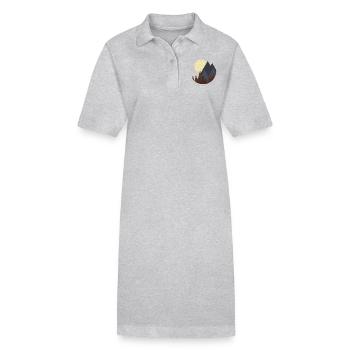 campagne - Robe polo bio PAIGER Stanley/Stella Femme - gris chiné - Devant
