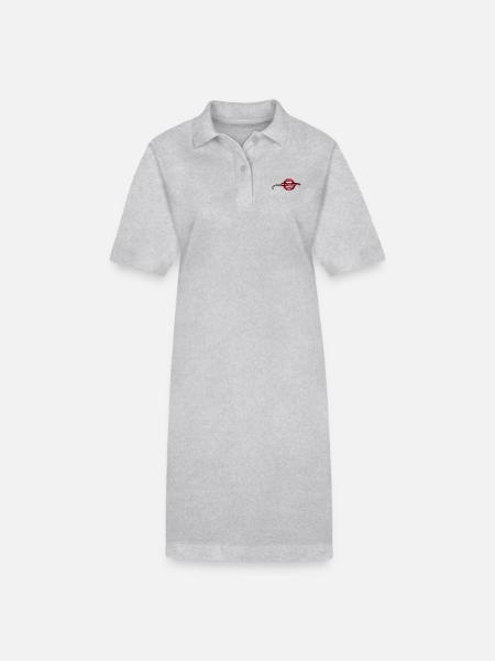 chilli - Stanley/Stella Frauen Bio-Polokleid PAIGER - Grau meliert