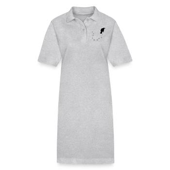 Krähe - Stanley/Stella Frauen Bio-Polokleid PAIGER - Grau meliert - Vorne
