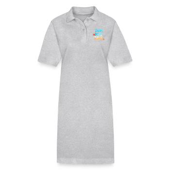 Urlaub - Stanley/Stella Frauen Bio-Polokleid PAIGER - Grau meliert - Vorne