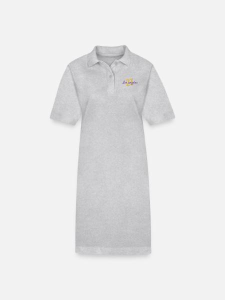 Lebron Basketball - Stanley/Stella Frauen Bio-Polokleid PAIGER - Grau meliert