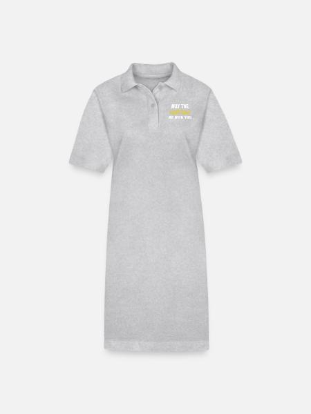 Moustache - Stanley/Stella Frauen Bio-Polokleid PAIGER - Grau meliert