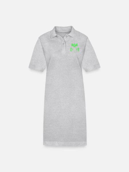 Formel-Rennen - Stanley/Stella Frauen Bio-Polokleid PAIGER - Grau meliert