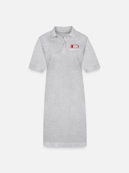 Recharge needed! - Stanley/Stella Frauen Bio-Polokleid PAIGER - Grau meliert