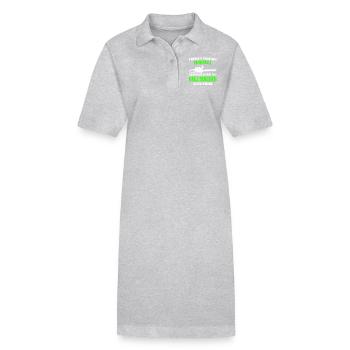 Faire du bois de tronçonneuse - J’avais l’habitude d’être normal - Robe polo bio PAIGER Stanley/Stella Femme - gris chiné - Devant