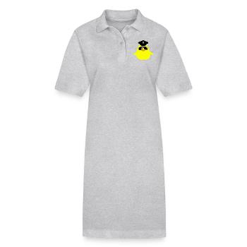 cool cop chick - Stanley/Stella Frauen Bio-Polokleid PAIGER - Grau meliert - Vorne