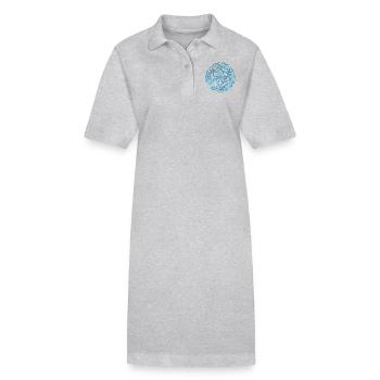 keltischer knoten 5 e 78 - Stanley/Stella Frauen Bio-Polokleid PAIGER - Grau meliert - Vorne