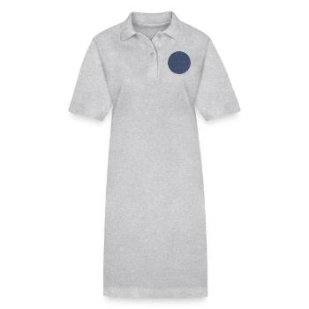 Cercle bleu - Robe polo bio PAIGER Stanley/Stella Femme - gris chiné - Devant
