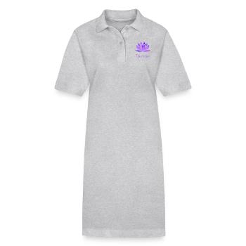 Namaste - Stanley/Stella Frauen Bio-Polokleid PAIGER - Grau meliert - Vorne