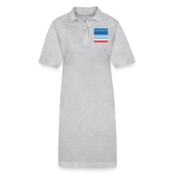 Warming Stripes | Scientists for Future - Robe polo bio PAIGER Stanley/Stella Femme - gris chiné - Devant