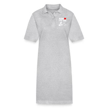 Baby - Stanley/Stella Frauen Bio-Polokleid PAIGER - Grau meliert - Vorne
