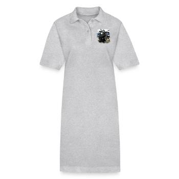 Poster Motorrad GS - Stanley/Stella Frauen Bio-Polokleid PAIGER - Grau meliert - Vorne
