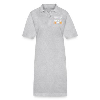 Angling - Stanley/Stella PAIGER Organic Women’s Polo Dress - heather grey - Front