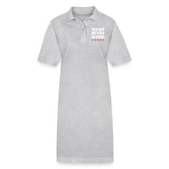Beer - Stanley/Stella PAIGER Organic Women’s Polo Dress - heather grey - Front